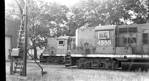 Grand Trunk Western RR LOCO 1987 25CC184 NEG/RP #4555 4557 HENRY ST Engine House - Imagen 1 de 1