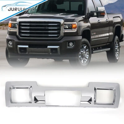Chrome Front Bumper For 2015-2019 GMC Sierra 2500/3500 HD Skid Plate Panel Grill Foto 1 de 4