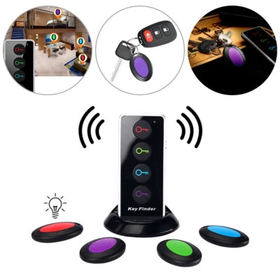 4 in1 Key Finder Remote for Wireless RF Item Locator Beep Tag Wallet Tracker UK - Image 1 of 4