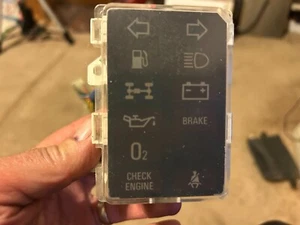 1980s Isuzu Trooper center warning display information Indicator lamps light OEM - Picture 1 of 7