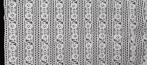 Vintage/Antiguo, Blanco, Algodón, Encaje yardas, 36 X 52 - Imagen 1 de 2