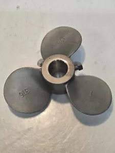 Mixing Propeller 3 Blade 5x5 316 Stainless Steel | 5" Diameter 3/4" Bore - Picture 1 of 11