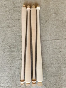 4 Pack 35" Wood Baseball Bats Blems Lathe - Picture 1 of 3