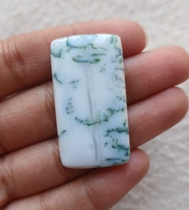 Natural Tree Agate Rectangle Cabochon 37x20x5mm Approx 36.45Cts AMJ703 - Picture 1 of 3