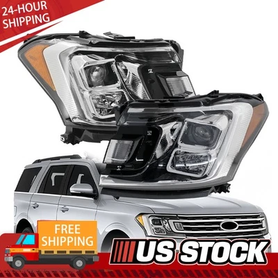 Faro halógeno derecho/izquierdo Fit Ford Expedition 2018-2021 con bombilla Plug & Play Foto 1 de 4