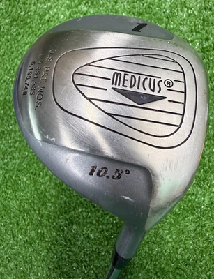 Medicus Entrenador de Columpio Doble Bisagra 10.5* Driver / Acero / NUEVO AGARRE / EN MUY BUENA CONDICIÓN / sa9517 Foto 1 de 4