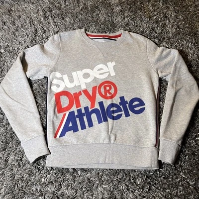 Sudadera de atleta súper seca para hombre XS Pullover cuello redondo LS gris rojo blanco azul Foto 1 de 4