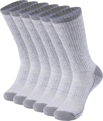 "Calcetines Viscosa Bambú, Unisex Acolchados Medianos 3 Pares Gris Crew Bambú Calcetines" Foto 1 de 4