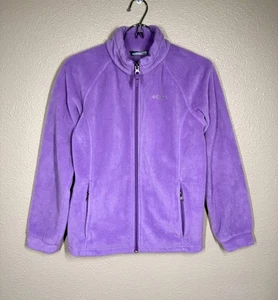Columbia Mädchen Fleece Reißverschluss vorne Jacke Größe Large (14-16) lila neu ohne Etikett - Bild 1 von 4