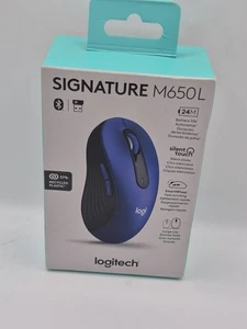 Logitech Signature M650 L Full-size Wireless Scroll Mouse w/ Silent Clicks Blue - Picture 1 of 4