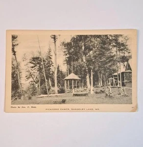 Rangeley Lake Maine Pickford Camps antike Postkarte von George C. Keep - Bild 1 von 3
