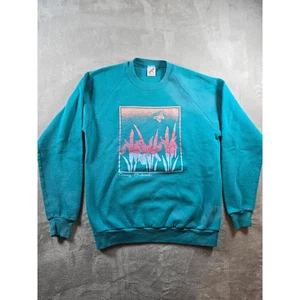 Vintage Sweatshirt XL Natur Schmetterling Grafik Ouray Colorado Made USA *lesen - Bild 1 von 15