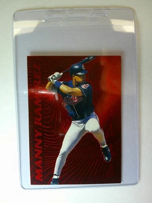 1996 Pacific Prisms Red Hot Stars Manny Ramirez #RH14 Cleveland - MINT - Image 1 of 2