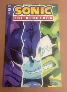 Sonic the Hedgehog #56 RI Variant SIGNED Stanley IDW Nathalie Fourdraine 1:10 - Picture 1 of 2