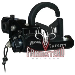Reposaflechas Hamskea Tiro con Arco Trinity Hunter Pro Micro-Tune Negro Mano Izquierda #37510 - Imagen 1 de 1