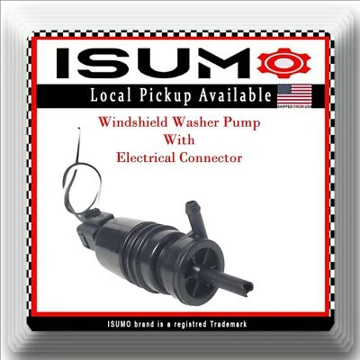 Windshield Washer Pump W/Connector Fit 13593730 Buick Cadillac Chevrolet 2010-20 - Image 1 of 4