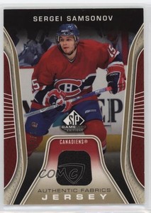 2006-07 SP Game Used Edition Authentic Fabrics Gold Jersey /100 Sergei Samsonov
