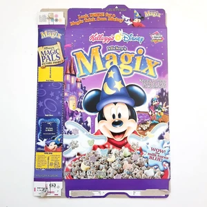 Vintage 2002 Kellogg's Disney MICKEY'S MAGIX Cereal Empty Packaging Box - Picture 1 of 7