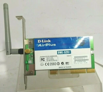 D-Link Air Plus dwl-520+ Wireless Desktop Adattatore scheda PCI card - Immagine 1 di 3