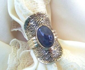 Tanzanite  Saddle Ring , HSN Sterling Silver 925  Size 6  Quality, Mint!