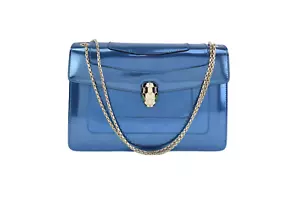 Bvlgari Serpenti Forever Brushed Metallic Calfskin Shoulder Bag - Picture 1 of 11