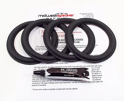 MW AUDIO Paradigm ADP-150 ADP-170 v.2: 5" Woofer Foam Speaker Repair Kit - FREE SHIPPING!