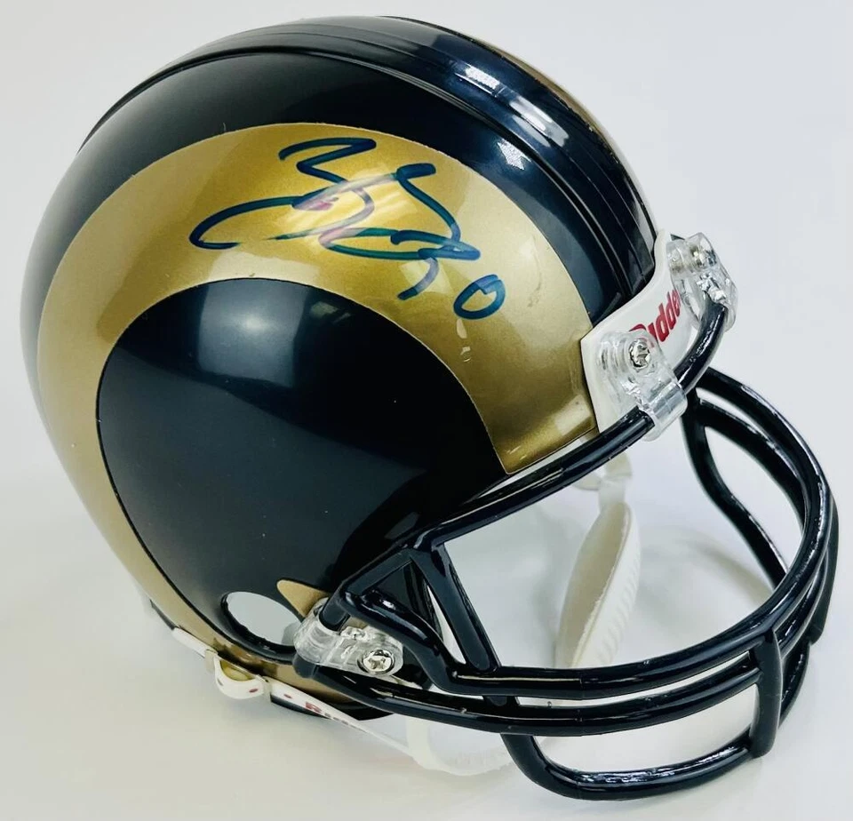 ZAC STACY SIGNED ST. LOUIS RAMS MINI FOOTBALL HELMET COMMODORES AUTOGRAPH COA J3 - Image 1 of 1