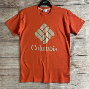Columbia Logo Shirt ~ Size M Men's ~ Short Sleeve Omni-Shade UPF 50 - Picture 1 of 10