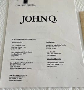 John Q Movie Promo Press Kit - Picture 1 of 4