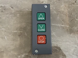 MMTC Commercial Garage Door Opener PBS-3 Three Button Station ( GREY ) - Picture 1 of 10