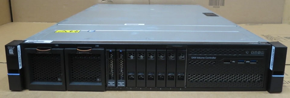 IBM 2145-SV1 SAN Volume Controller 128GB 2xE5-2667 v4 8x2.5" Bay 480GB 2U Server - Image 1 of 4
