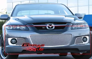 Fits 2006-2007 Mazda Speed 6 Lower Bumper Stainless Chrome Mesh Grille Insert - Picture 1 of 2