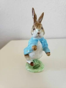Beatrix Potter, Peter Rabbit, F. Warne, Beswick, Gold Oval Mark 4.5" LABEL - Picture 1 of 5
