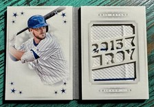 KRIS BRYANT Cubs 2016 National Treasures Star Booklet Materials Stats Jersey /49