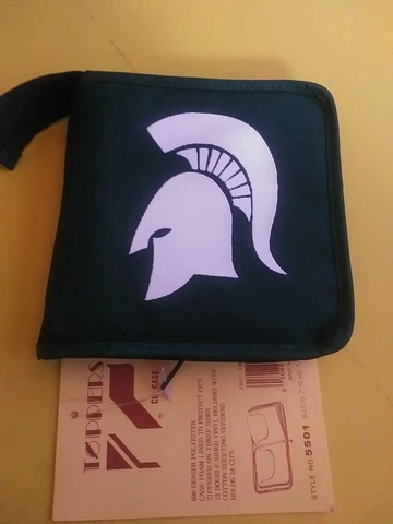 Michigan State Spartans CD Wallet Green Cover
