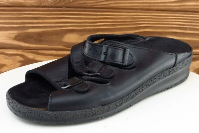 Sandalias de mujer Tatami talla 8 N de cuero negras deslizables Foto 1 de 4