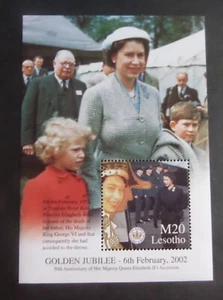 Lesotho 2002 Golden Jubilee MS MS1889 MNH UM Unmounted mint - Imagen 1 de 1