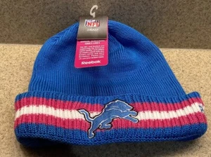 DETROIT LIONS Reebok Winter Hat NFL CRUCIAL CATCH *Super Cute* Hard To Find - Picture 1 of 6