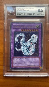 Yugioh Cyber Twin Dragon CRV-EN035 Ultimate Rare 1st Edition BGS 8.5 PSA - Foto 1 di 2