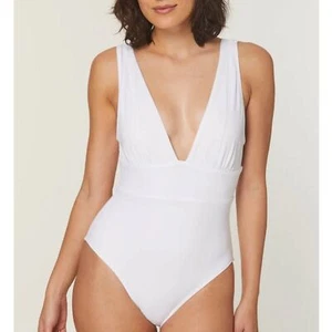 Andie Swim The Mykonos Badeanzug Einteiler Weiß Gr. S Neu mit Etikett - Bild 1 von 7