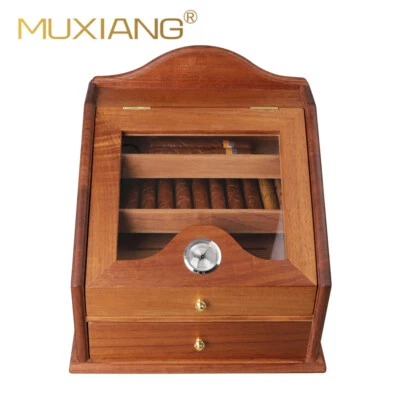 MUXIANG Zigarrenhumidore Schrank Zedernholz Zigarrenbox für 100 bis 150 Zigarren - Bild 1 von 4