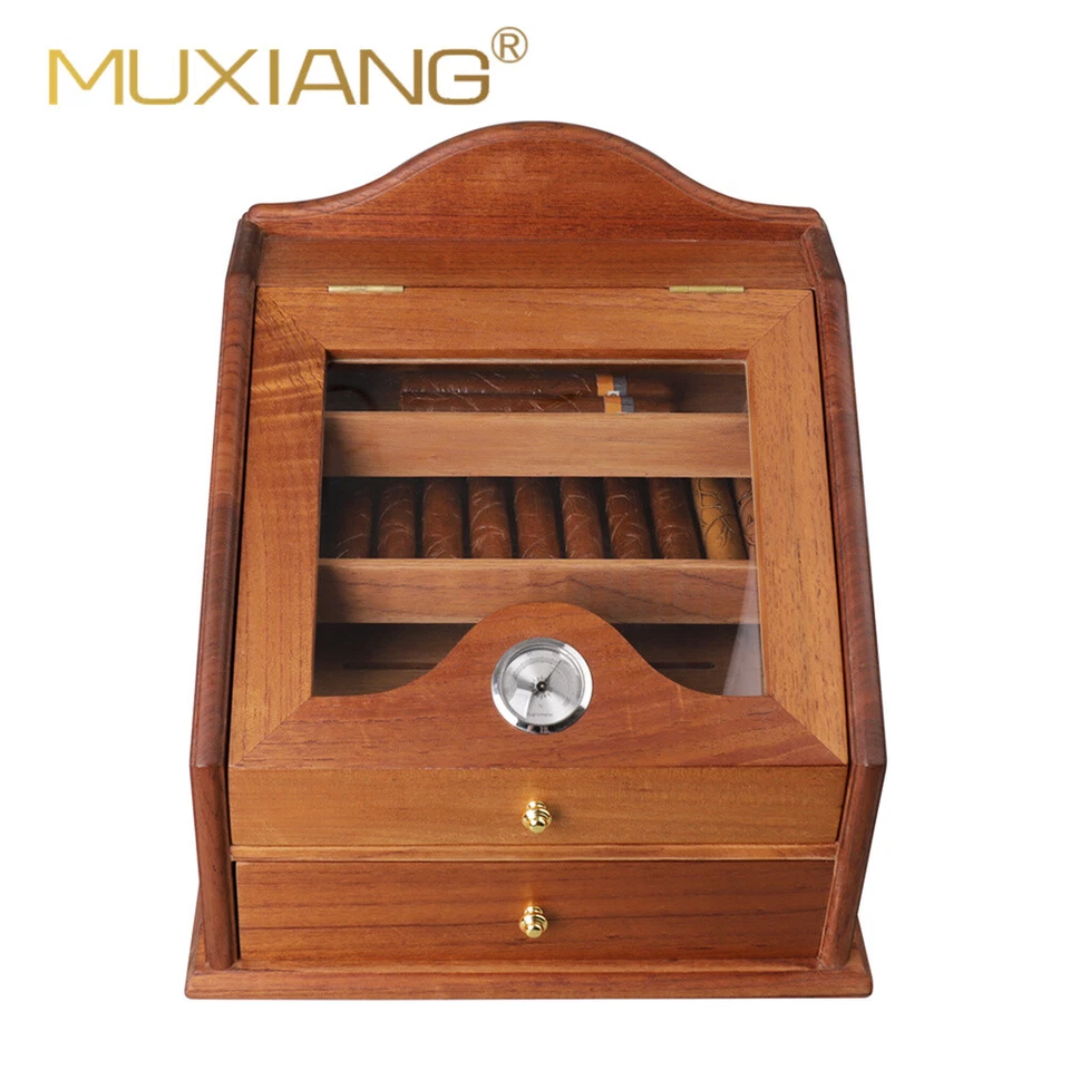 MUXIANG Zigarrenhumidore Schrank Zedernholz Zigarrenbox für 100 bis 150 Zigarren - Bild 1 von 4