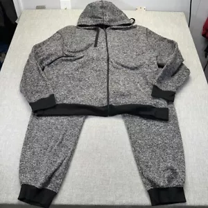 Vintage Southpole Track Sweatsuit Set Mens 5XB Black Fleece Y2K - Picture 1 of 19