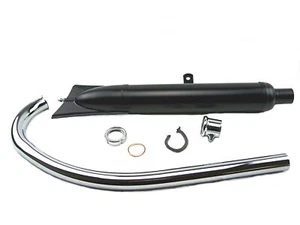 Sistema de escape MZ/IFA RT 125/0 cola de pez negro - Imagen 1 de 1