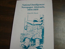 National Intelligencer Newspaper Abstracts 1834-1835 Free Shipping 