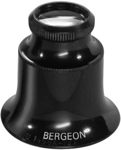 Bergeon 1458 A , 15 fache Vergrößerung , Kontroll Lupe mit geschraubtem Ring  - Bild 1 von 2
