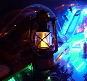ACTIVE LATERNE 'Flickering Flame' Flipper Mod White Water, Dracula, Indiana Jones - Bild 1 von 2