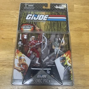 GI Joe 25th Anniversary Hard Master and Snake Eyes Comic new in package Figures - Picture 1 of 13