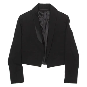 ALL SAINTS Quell Womens Blazer Jacket Black Wool UK 8 - Picture 1 of 6