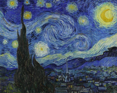 The Starry Night | Vincent van Gogh | 1889 Print - Image 1 of 4